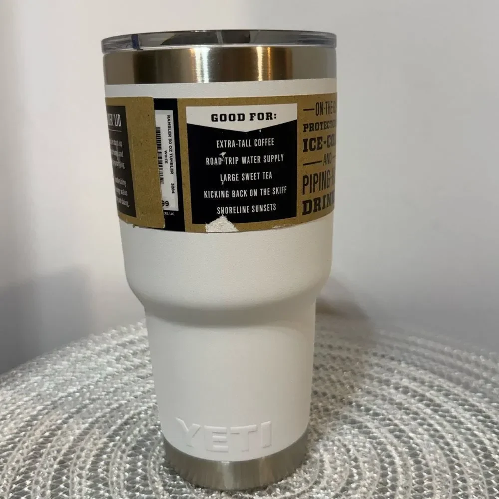 Yeti Rambler 30 oz Tumbler White NWT